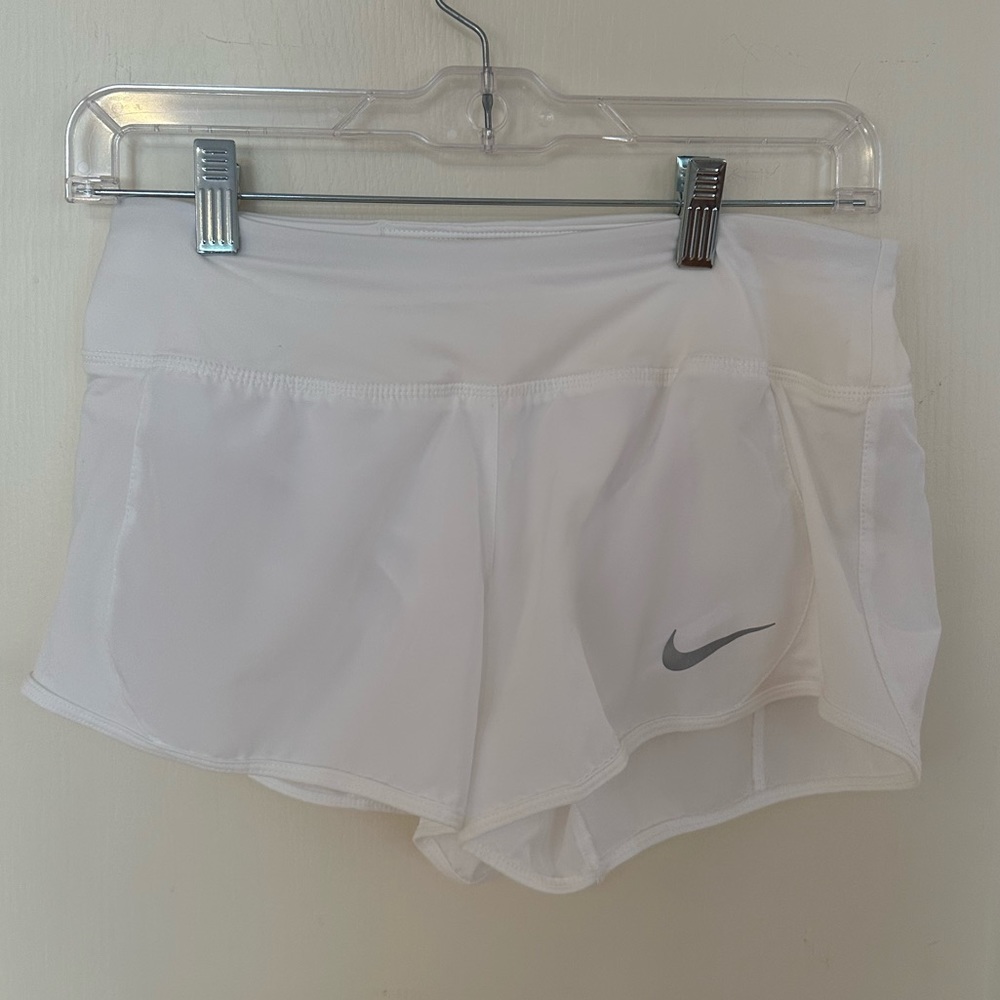 White Dri-Fit Nike Athletic Shorts